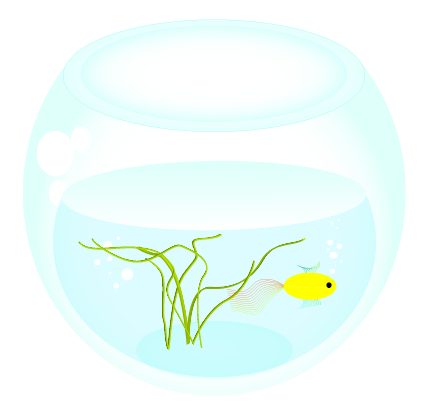 Как нарисовать аквариум (Illustrator)